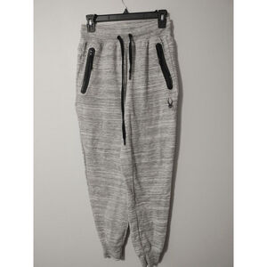 Men's Spyder Gray Active Sweatpants & Joggers S with Black Zippers